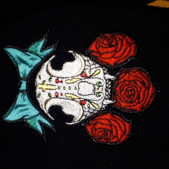 Hell Bunny Skull and Rose sweater sz xs - Picture 2 of 6